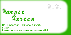 margit harcsa business card